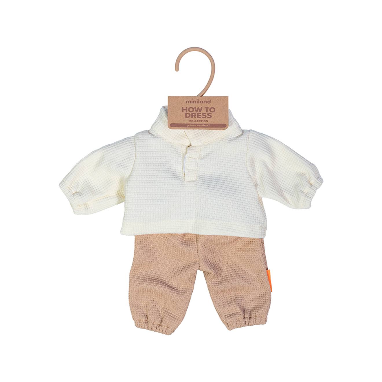 Tenue dhiver pour poupée de 38 cm marron
