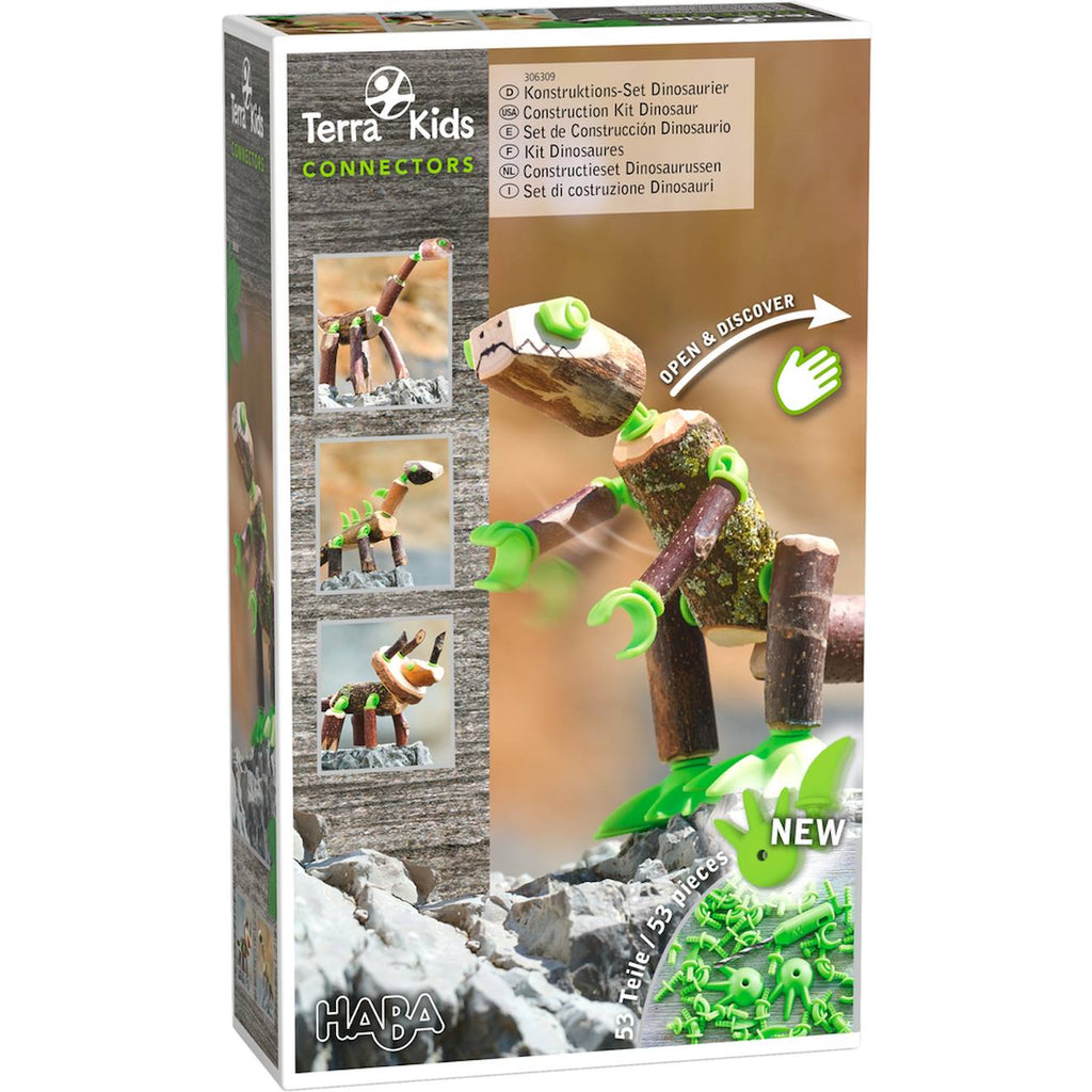 Terra kids connectors - kit dinosaures vert