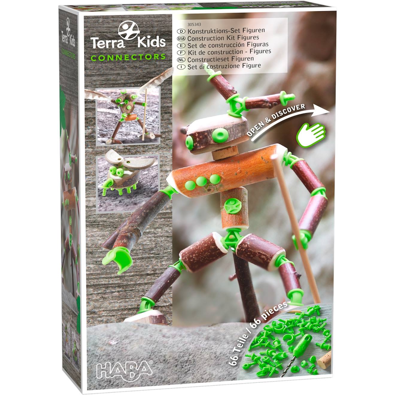 Terra kids connectors - kit personnages vert