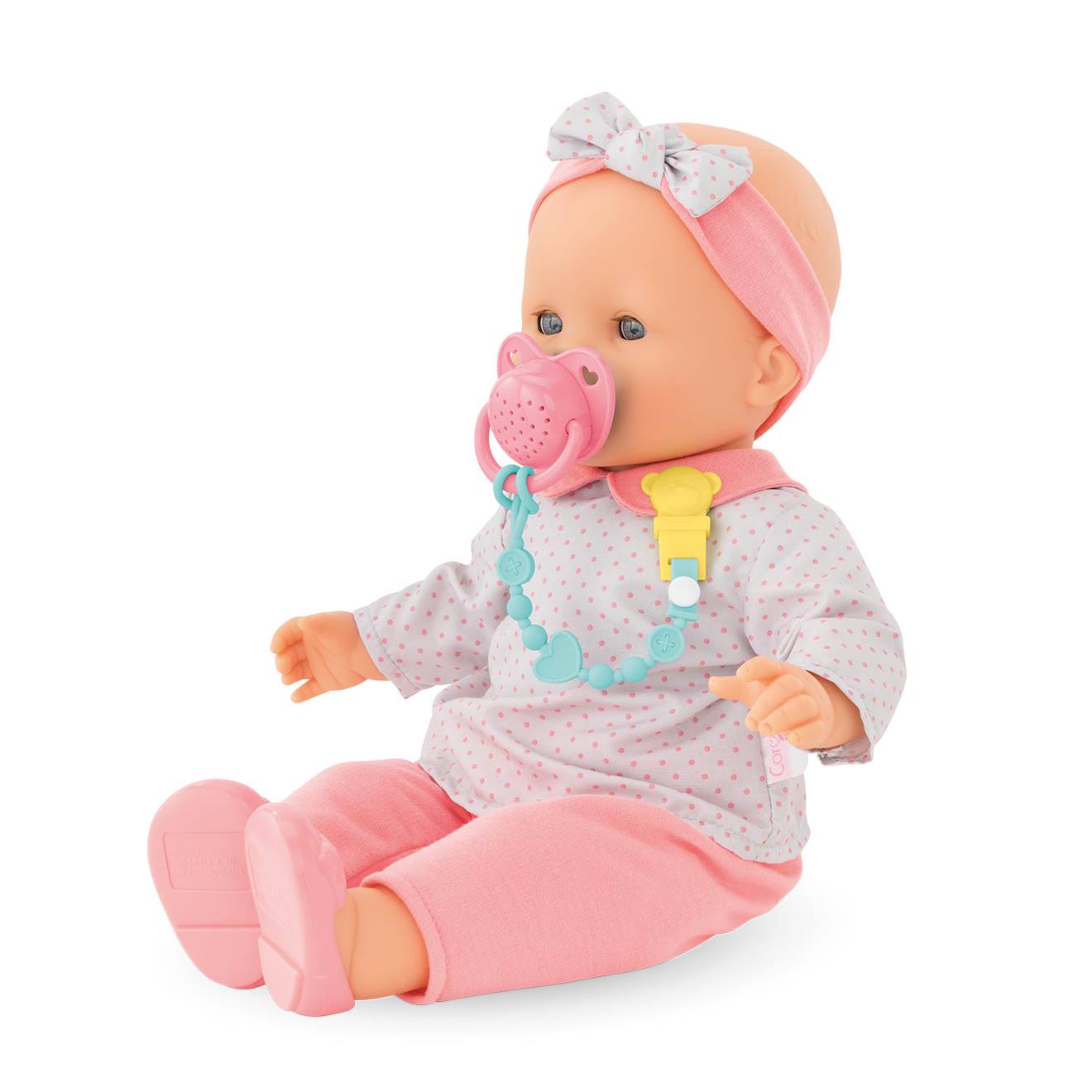 Tétine sonore pour poupon 36 cm multicolore