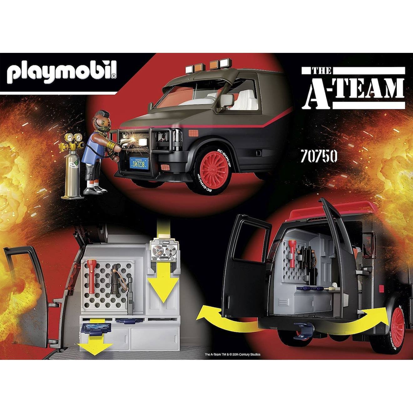 The a-team le fourgon de l'agence tous risques 70750 multicolore