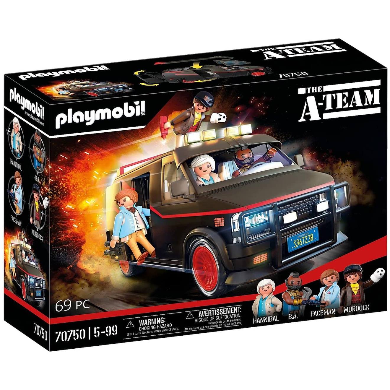 The a-team le fourgon de l'agence tous risques 70750 multicolore