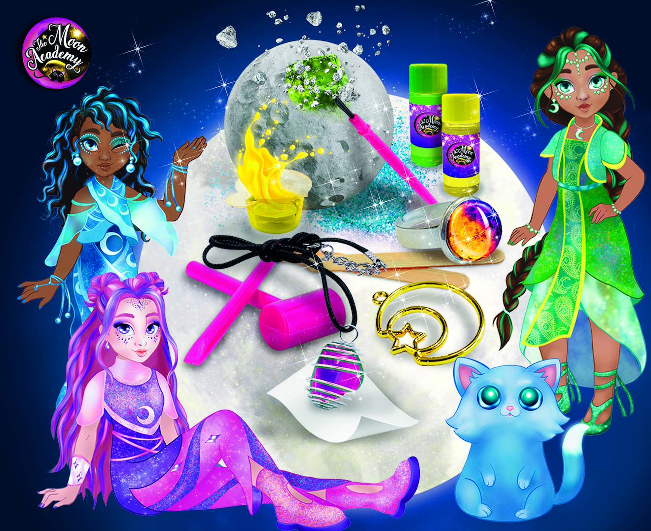 The moon academy mon labo de la lune multicolore