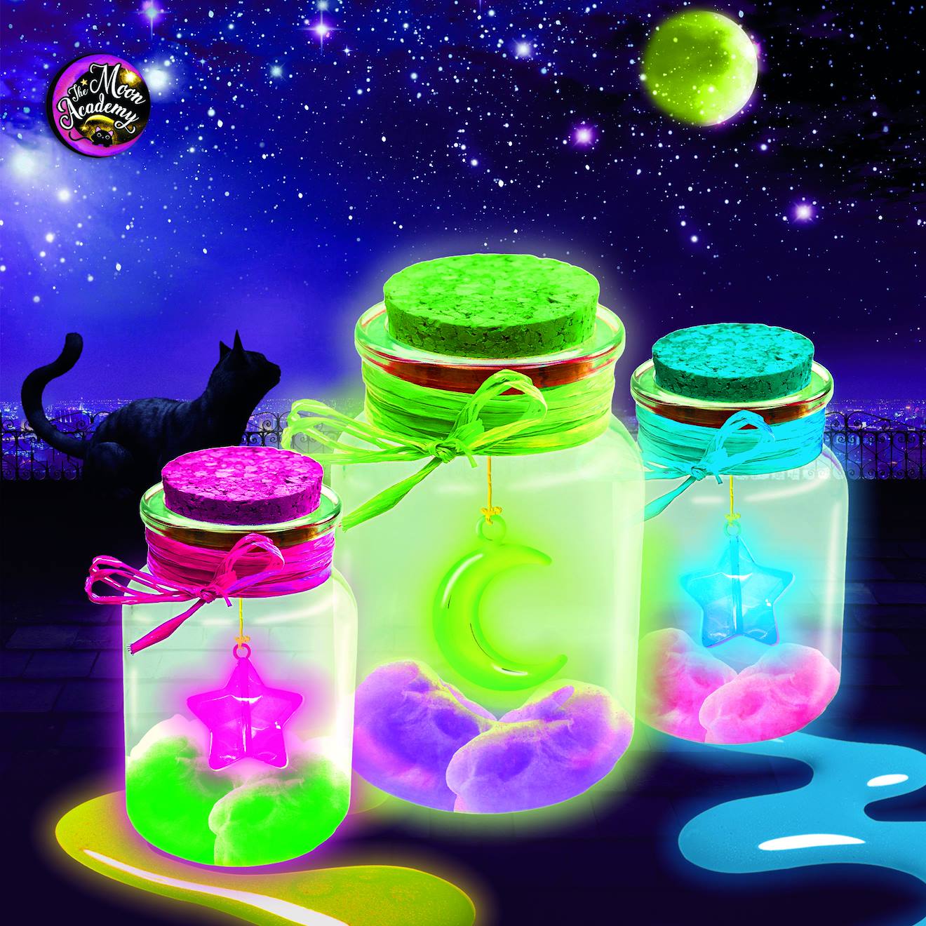The moon academy potions de lune multicolore