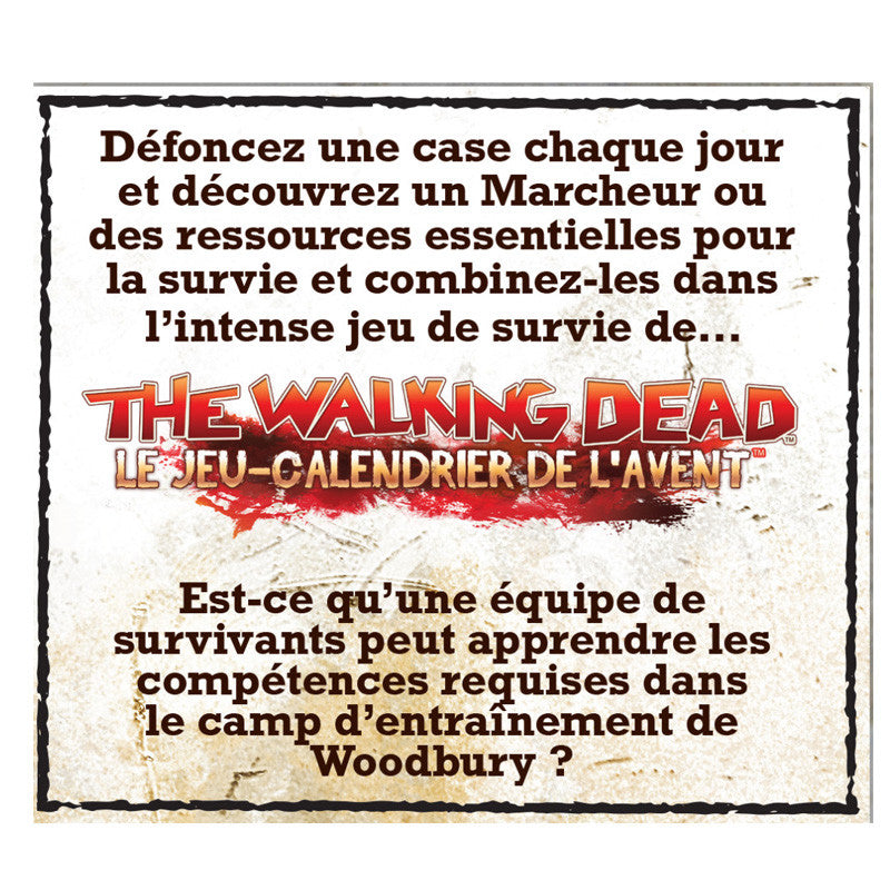 Calendrier de l'Avent The Walking Dead Le jeu Mantic