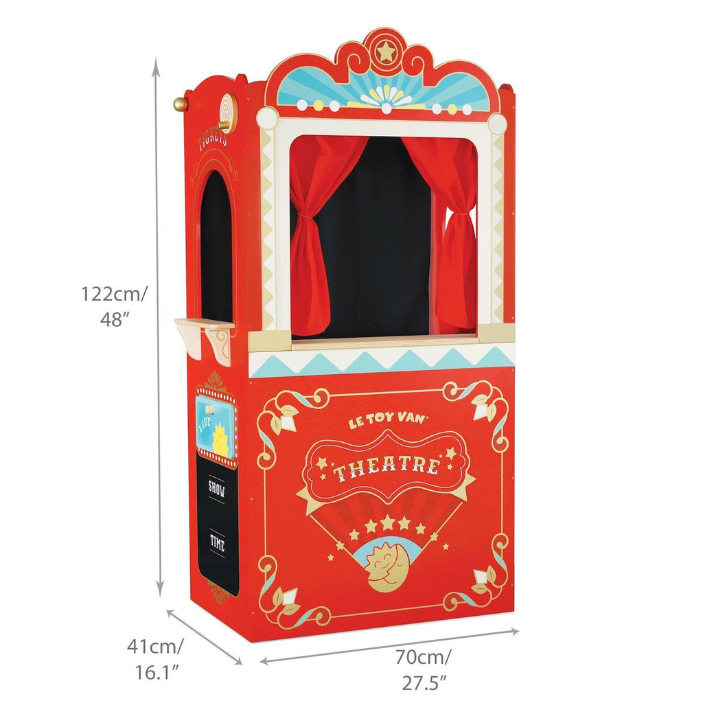 Théâtre de marionnettes rouge