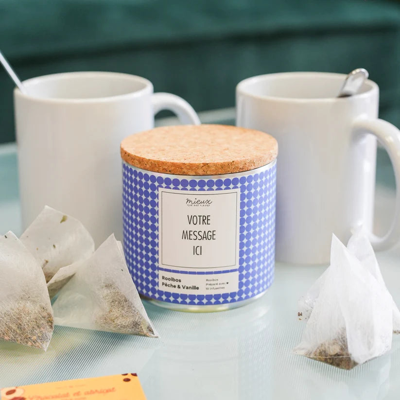 Boîte de thé personnalisée - Le cadeau chaud, doux… et entièrement personnalisé