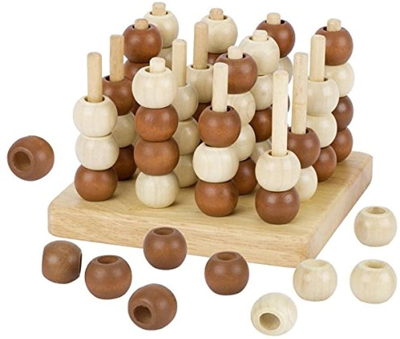 Tic tac toe 3D marron