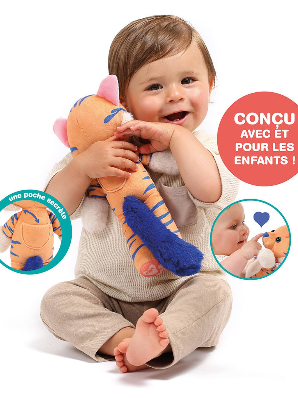 Tidou le doudou de mes rêves multicolore