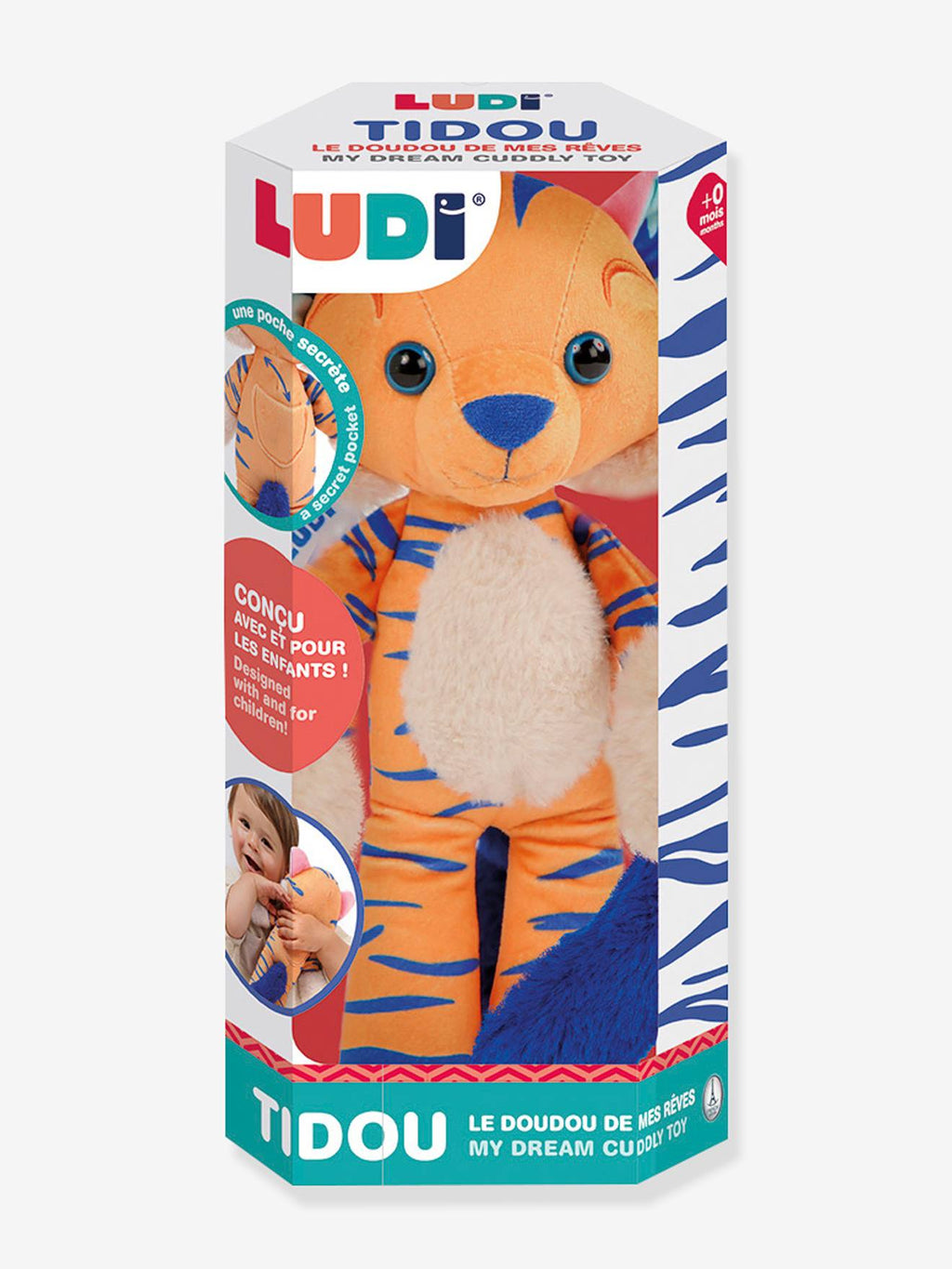 Tidou le doudou de mes rêves multicolore