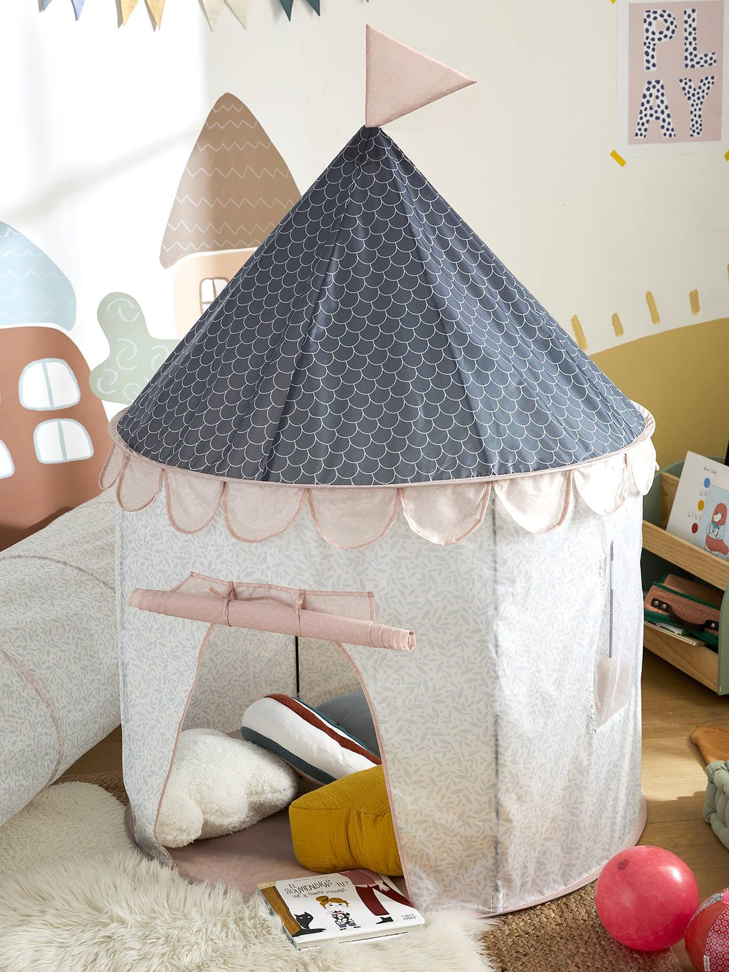 Tipi de jeu château rose