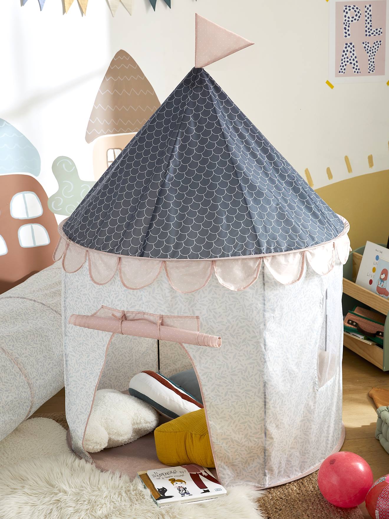 Tipi de jeu château rose