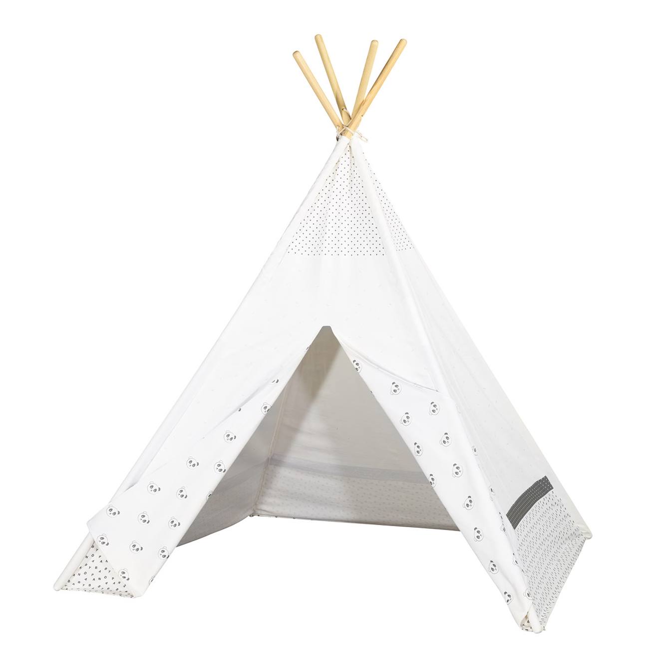 Tipi en toile en coton - chao chao blanc
