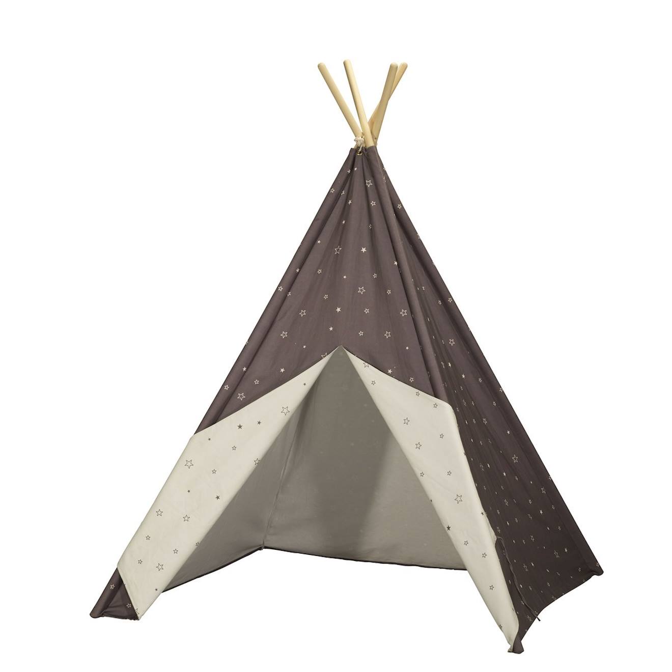 Tipi en toile en coton - lazare gris