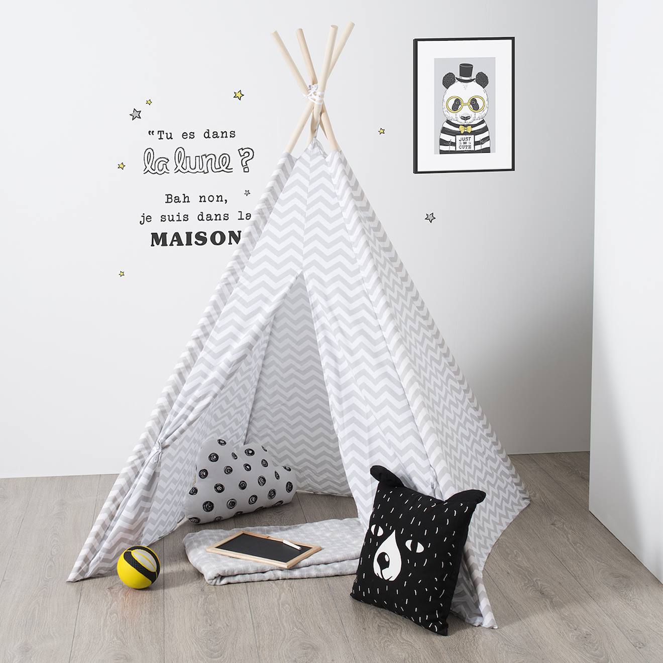 Tipi enfant gris