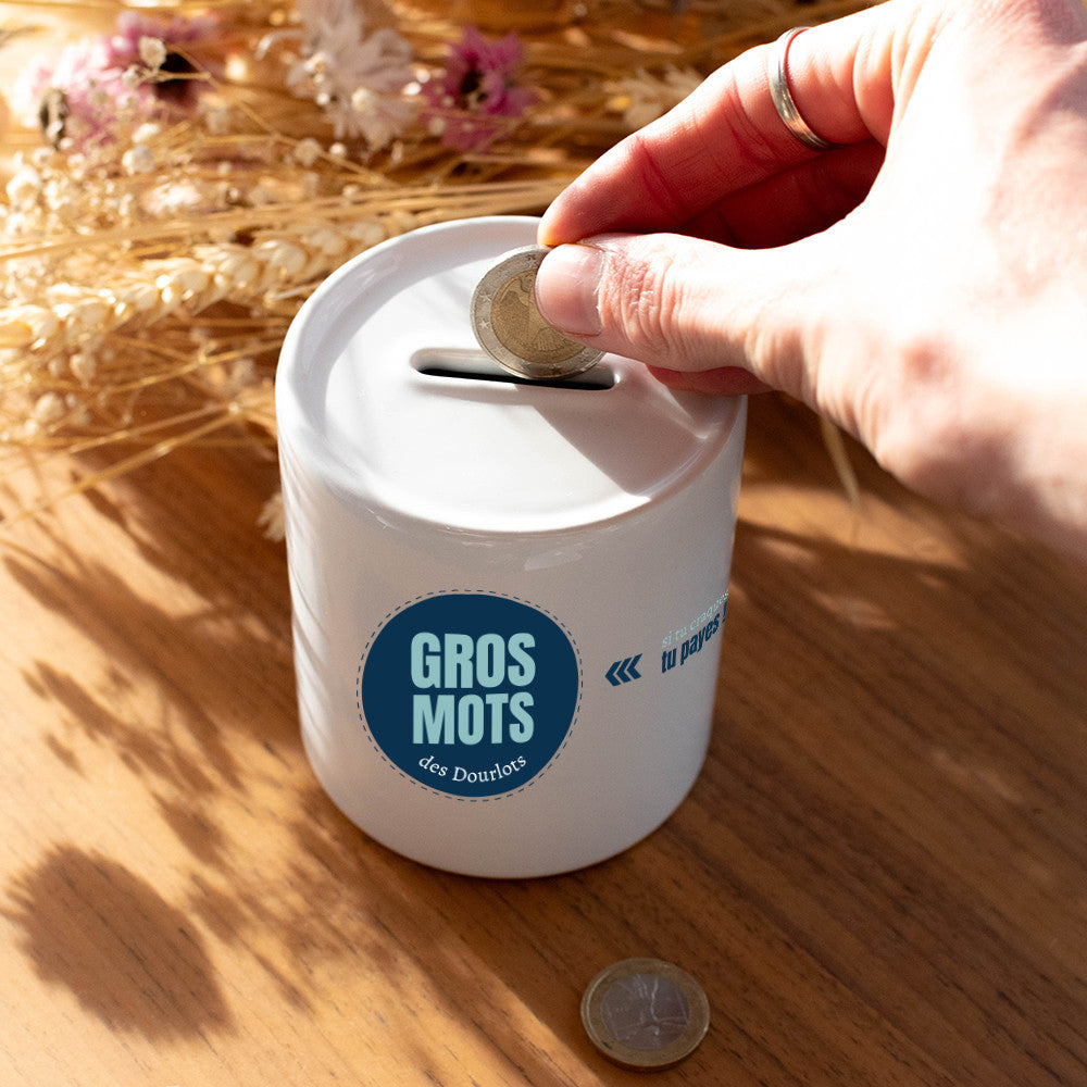 Tirelire à Gros Mots à Personnaliser - Tirelire Personnalisée