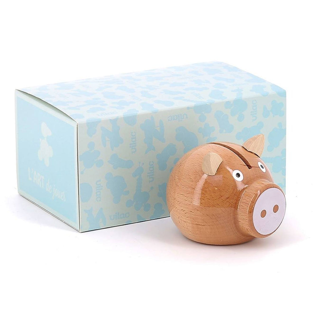 Tirelire cochon - blanc blanc
