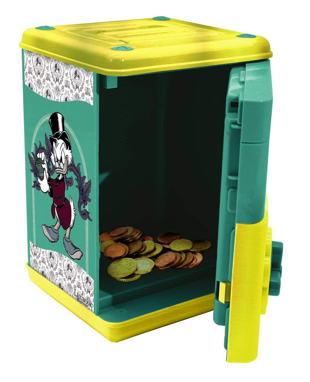 Tirelire électronique Disney Picsou avec effets sonores et lumineux bleu