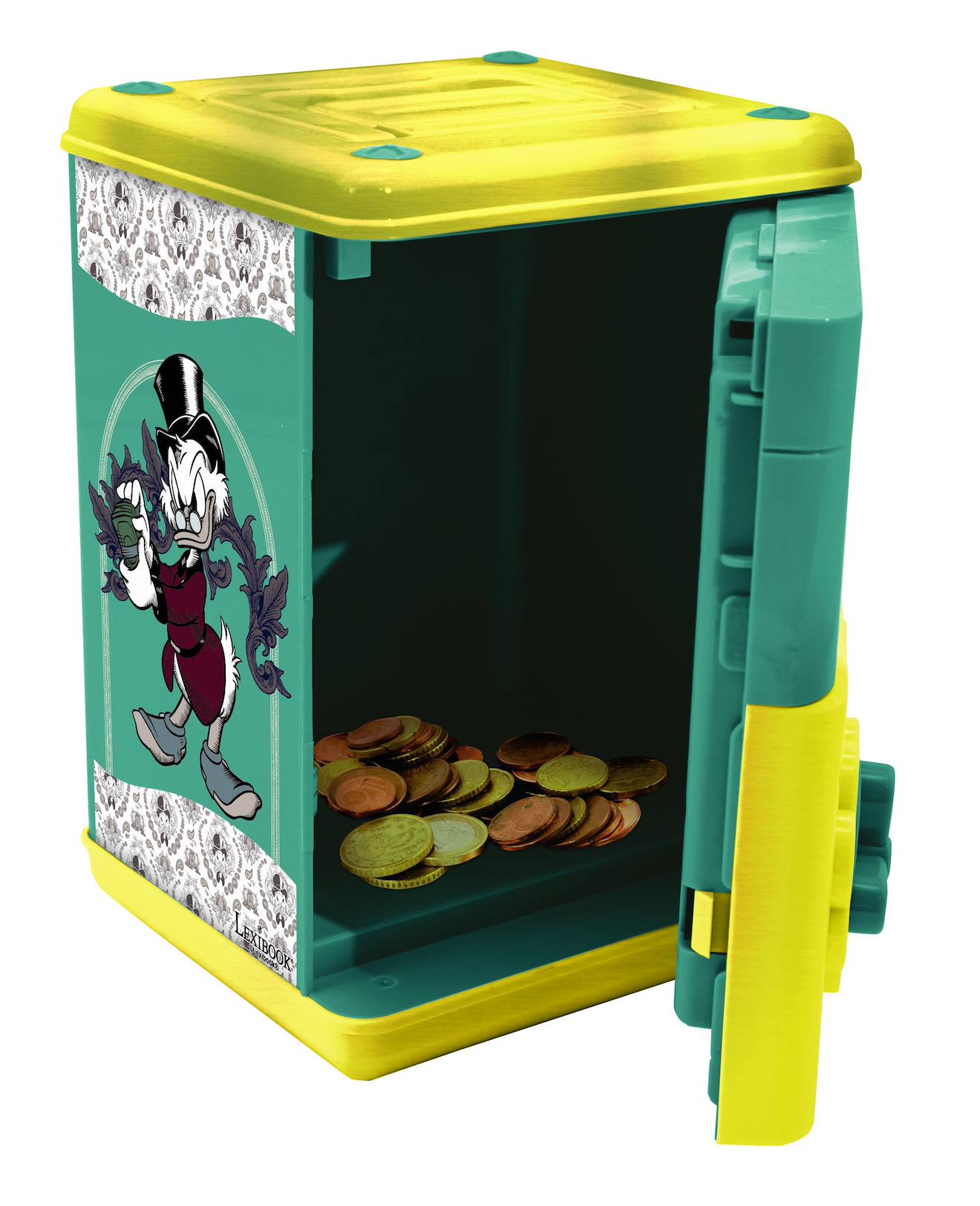 Tirelire électronique Disney Picsou avec effets sonores et lumineux bleu