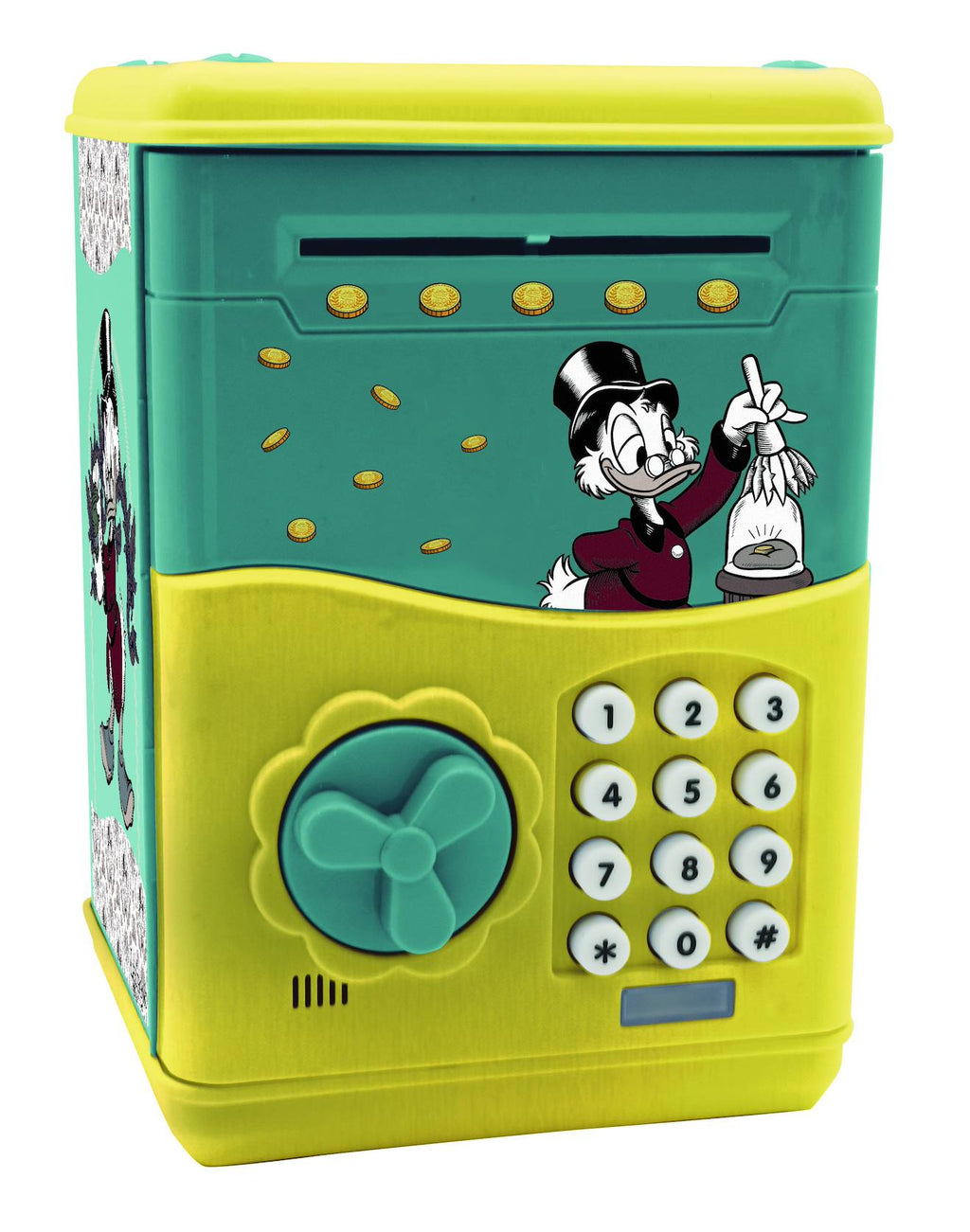 Tirelire électronique Disney Picsou avec effets sonores et lumineux bleu