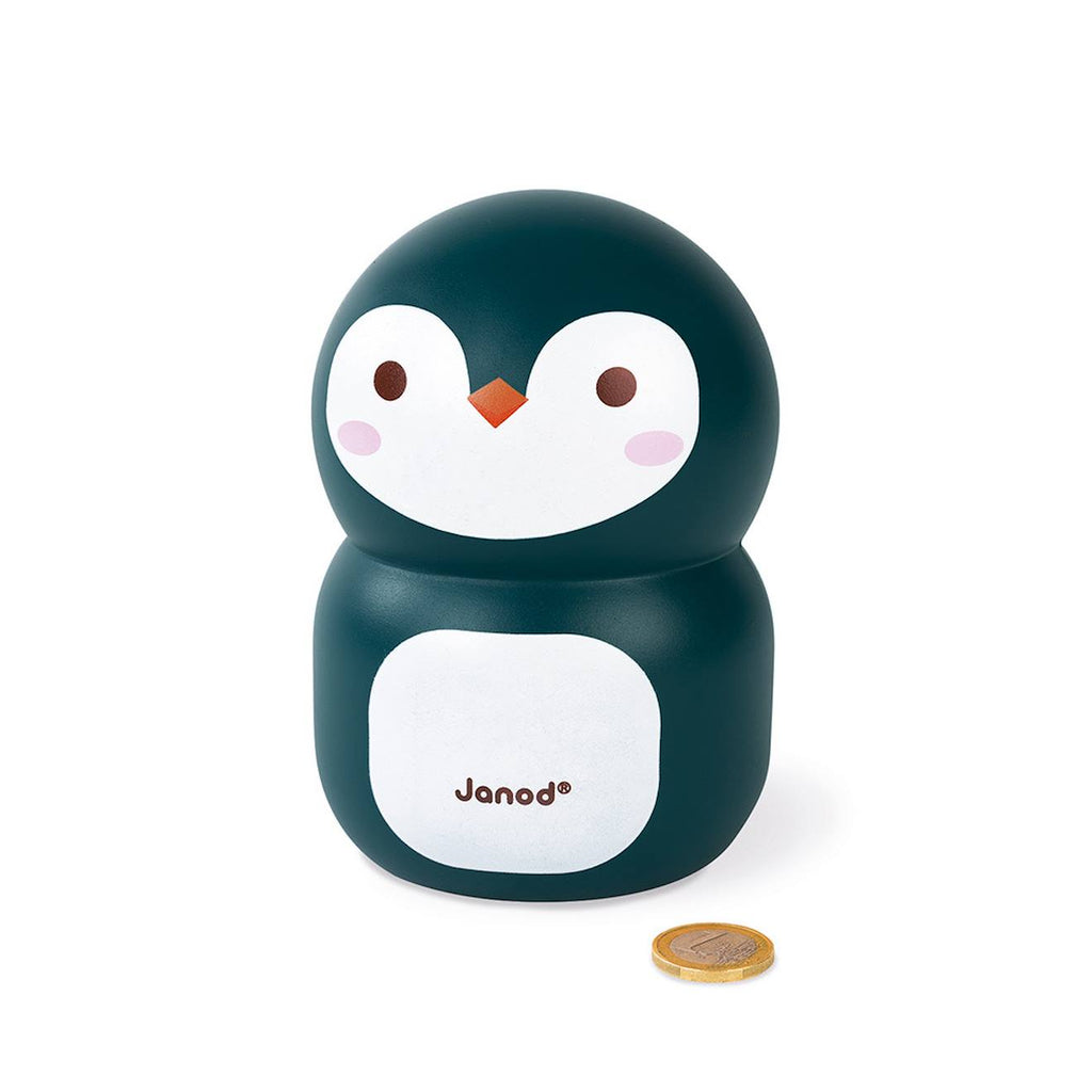 Tirelire pingouin noir
