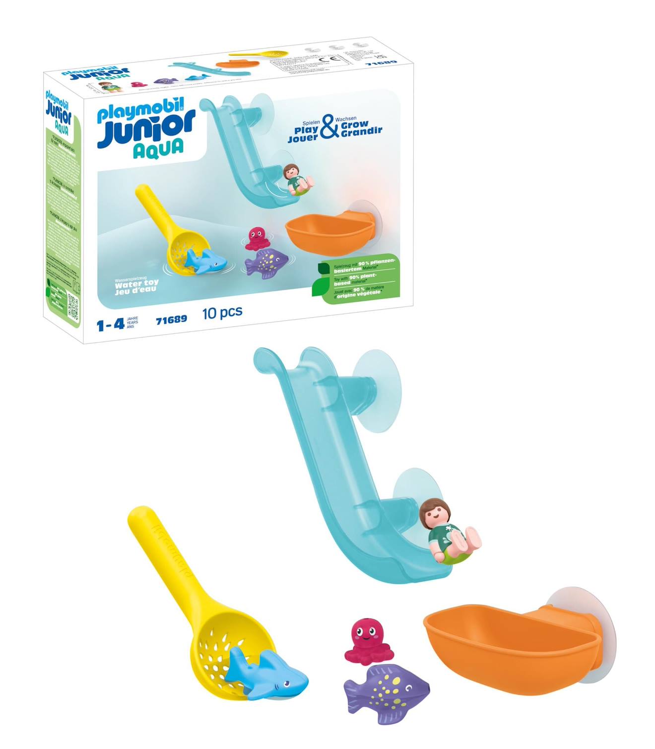 Toboggan aquatique et animaux marins 71689 multicolore