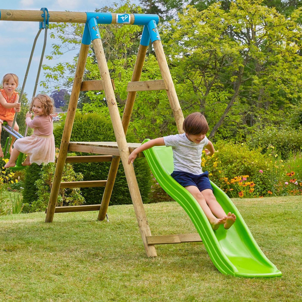 Toboggan glissière plastique 220cm vert