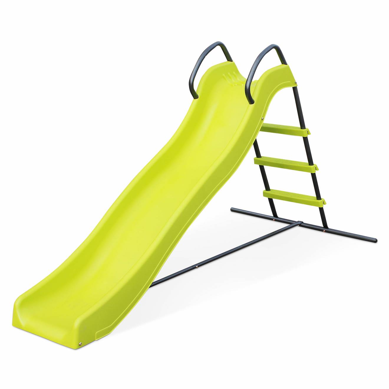 Toboggan sirocco, double vague, structure de jardin, station de jeu extérieure vert