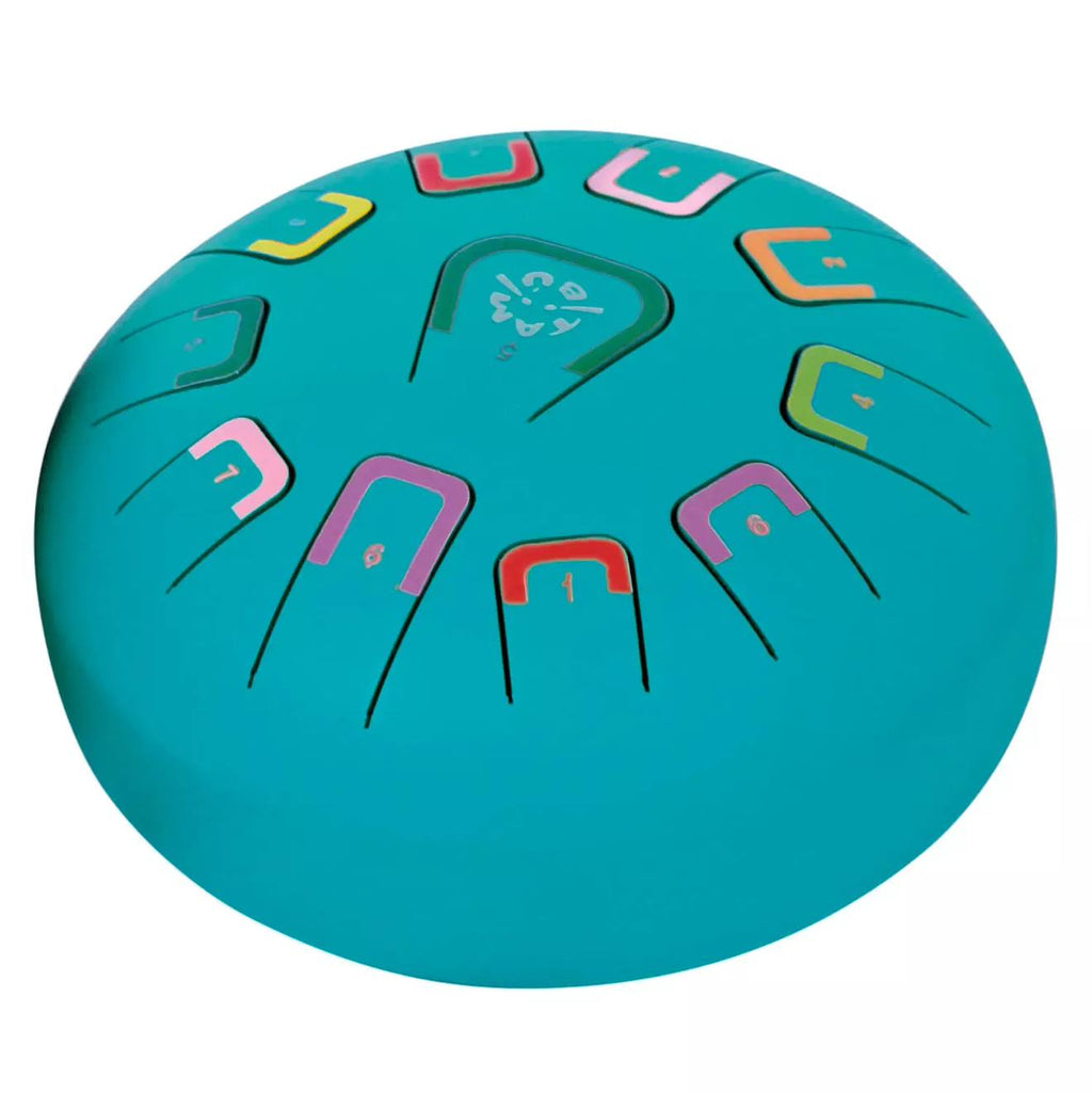 Tongue drum 11 notes bleu