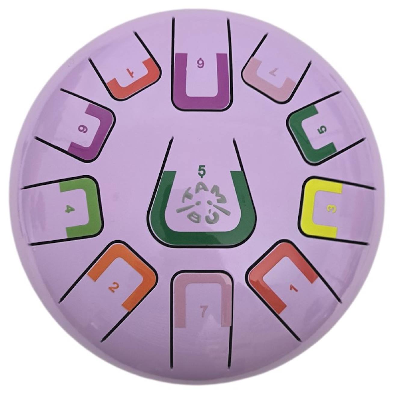 Tongue drum 11 notes violet