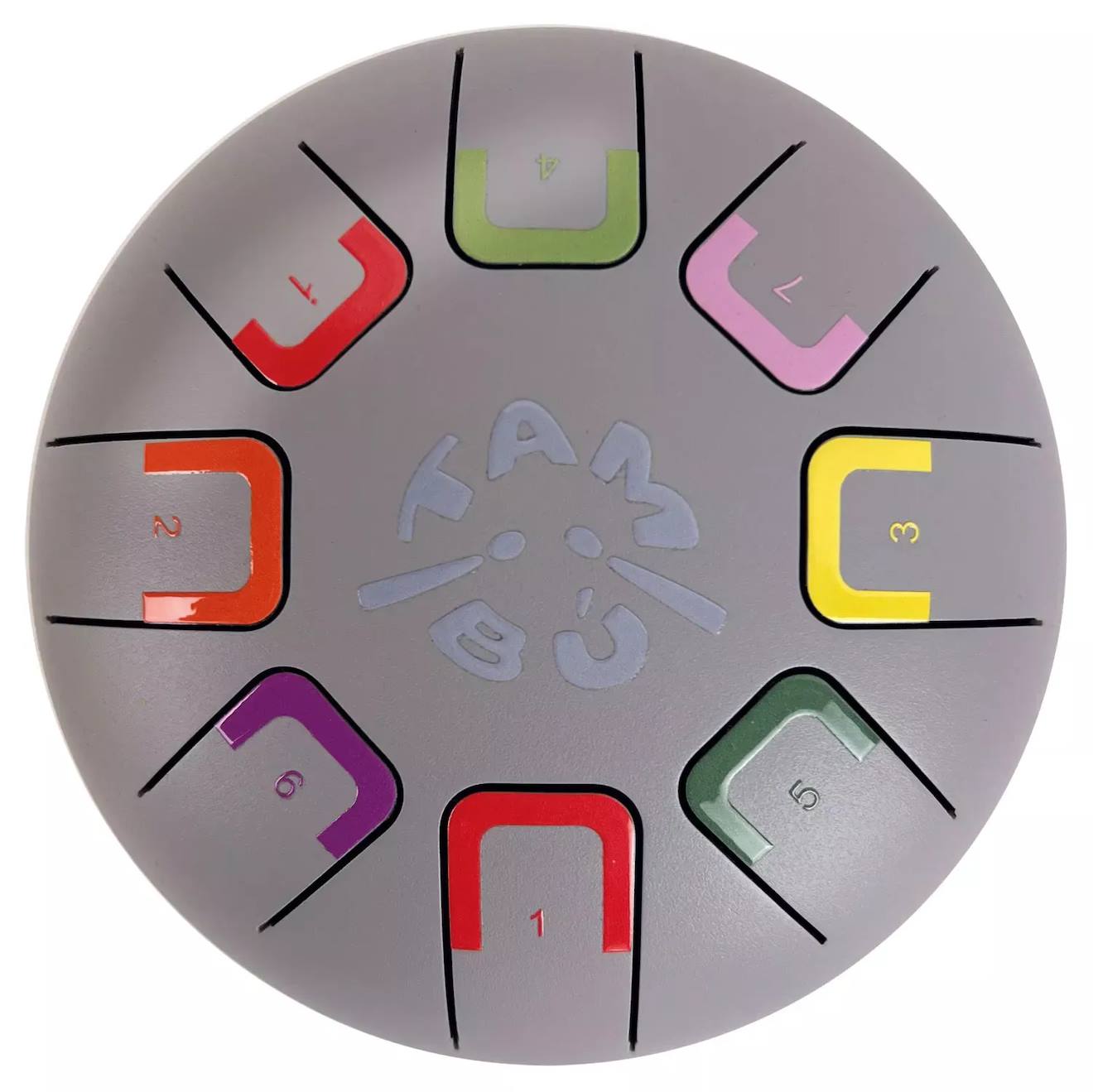 Tongue drum 8 notes gris
