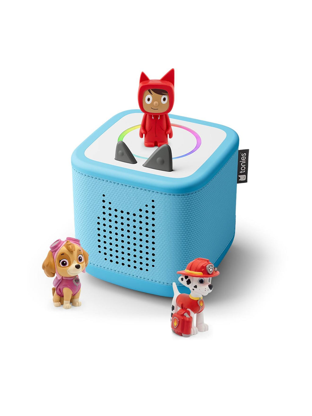 Tonies Toniebox 2 pack boîte à histoire pour enfant 1 à 9 ans, robuste & facile à utiliser, La Pat' Patrouille, 2 figurines, bleu ciel multicolore