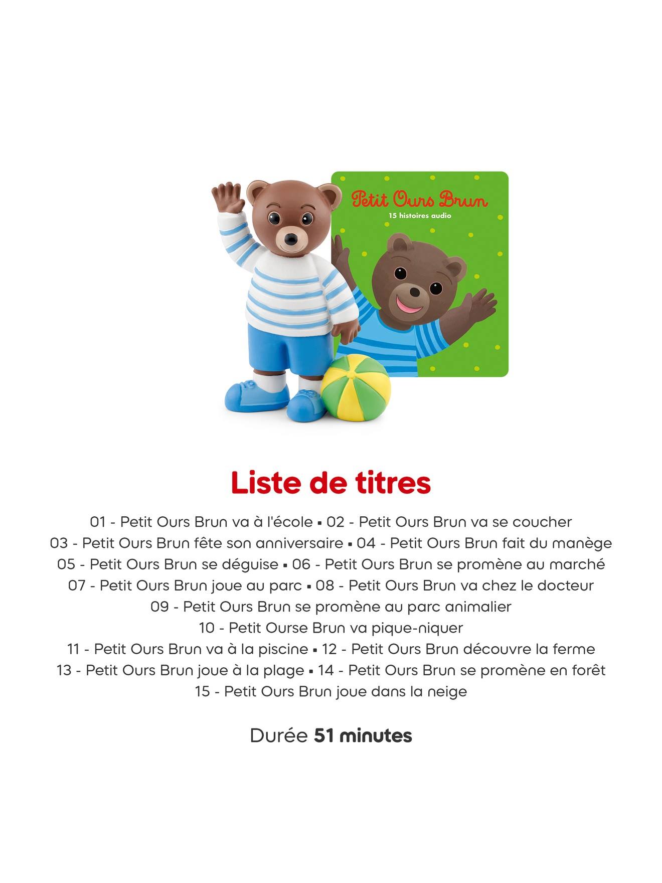 Tonies Toniebox 2 pack boîte à histoire pour enfant 1 à 9 ans, robuste & facile à utiliser, petit ours brun, bleu multicolore