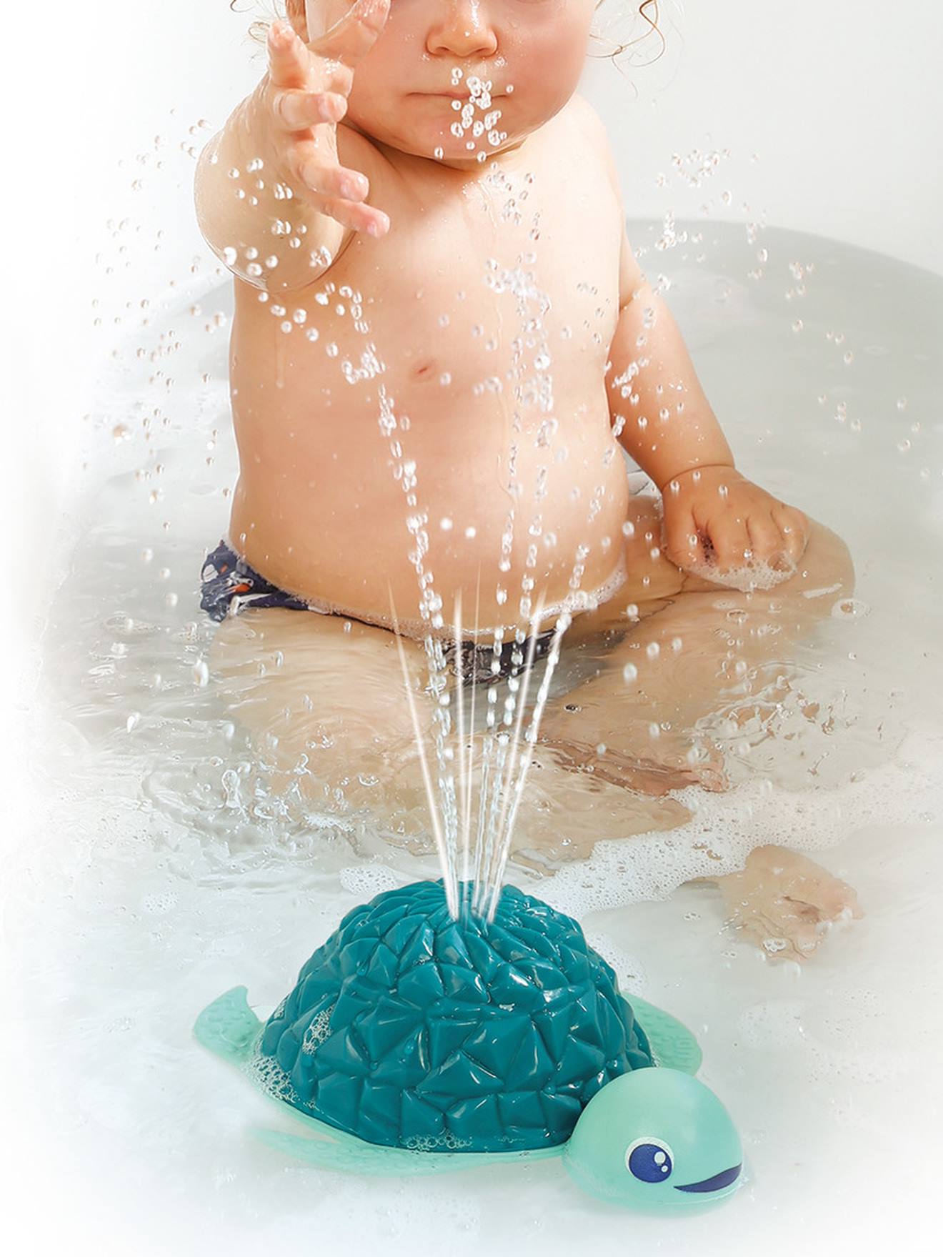 Tortue fontaine ludi splash bleu