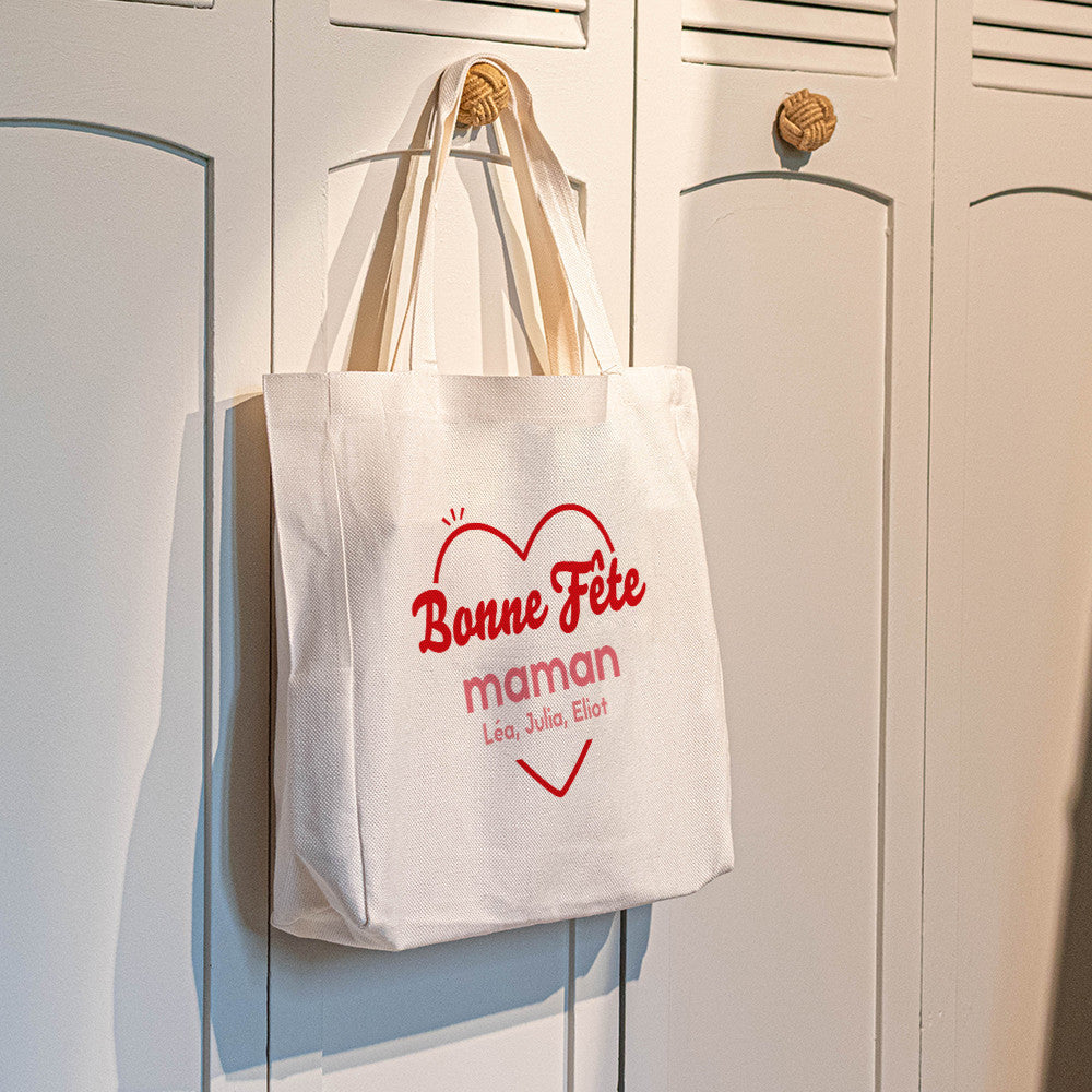 Tote bag Cabas Bonne Fête à Personnaliser - Tote Bag Personnalisé