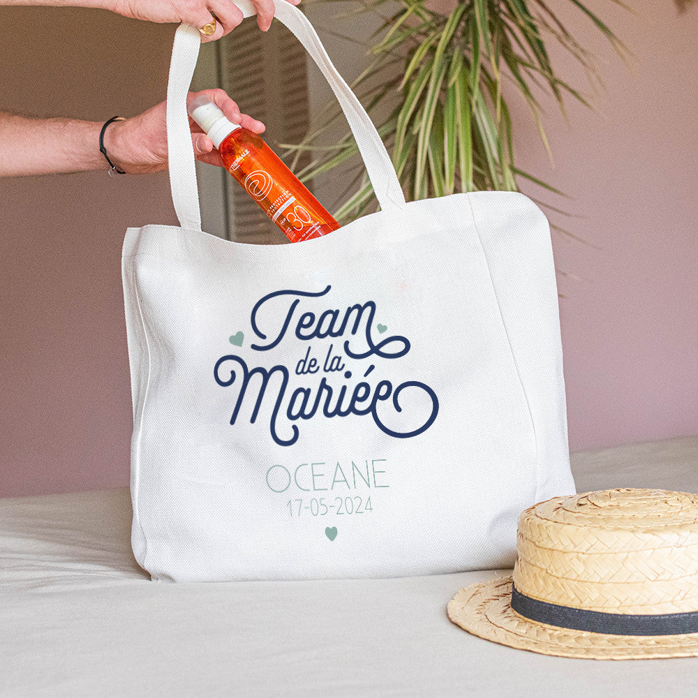 Tote bag Cabas EVJF à Personnaliser - Tote Bag Personnalisé