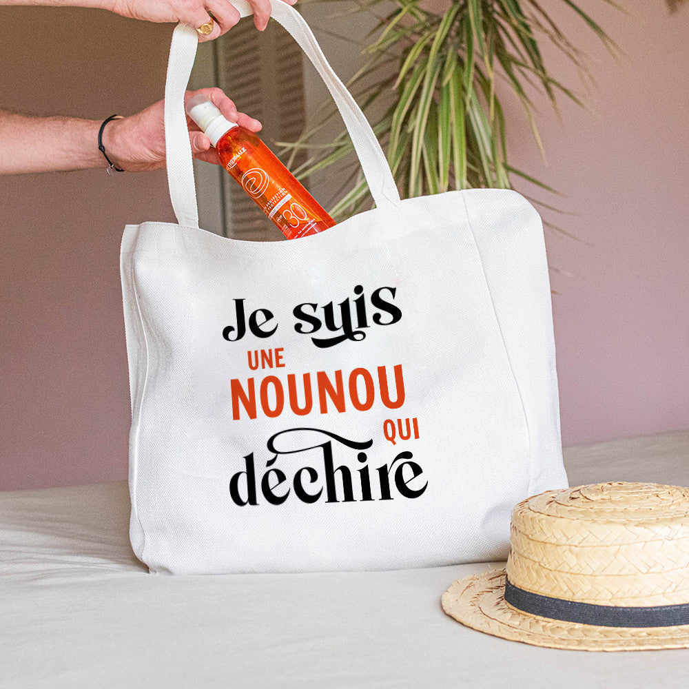 Tote bag Cabas Je suis à Personnaliser - Tote Bag Personnalisé