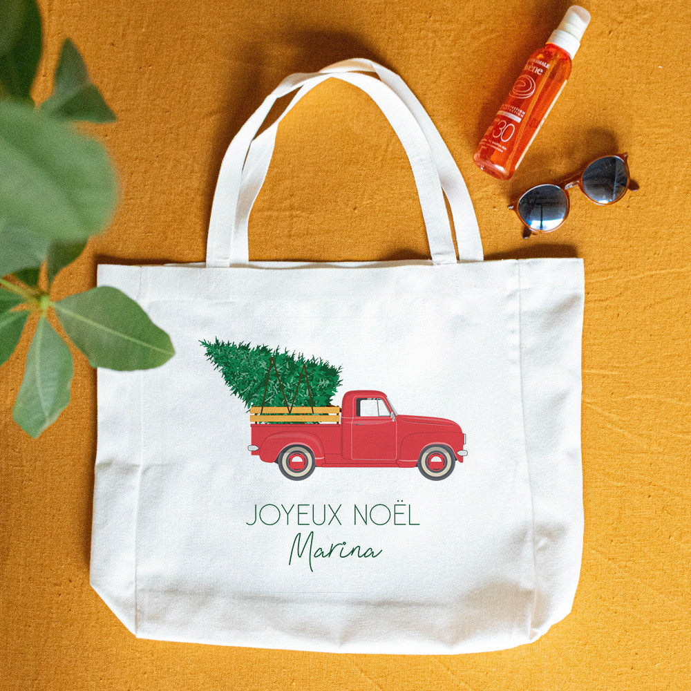 Tote bag Cabas Noël à Personnaliser - Tote Bag Personnalisé