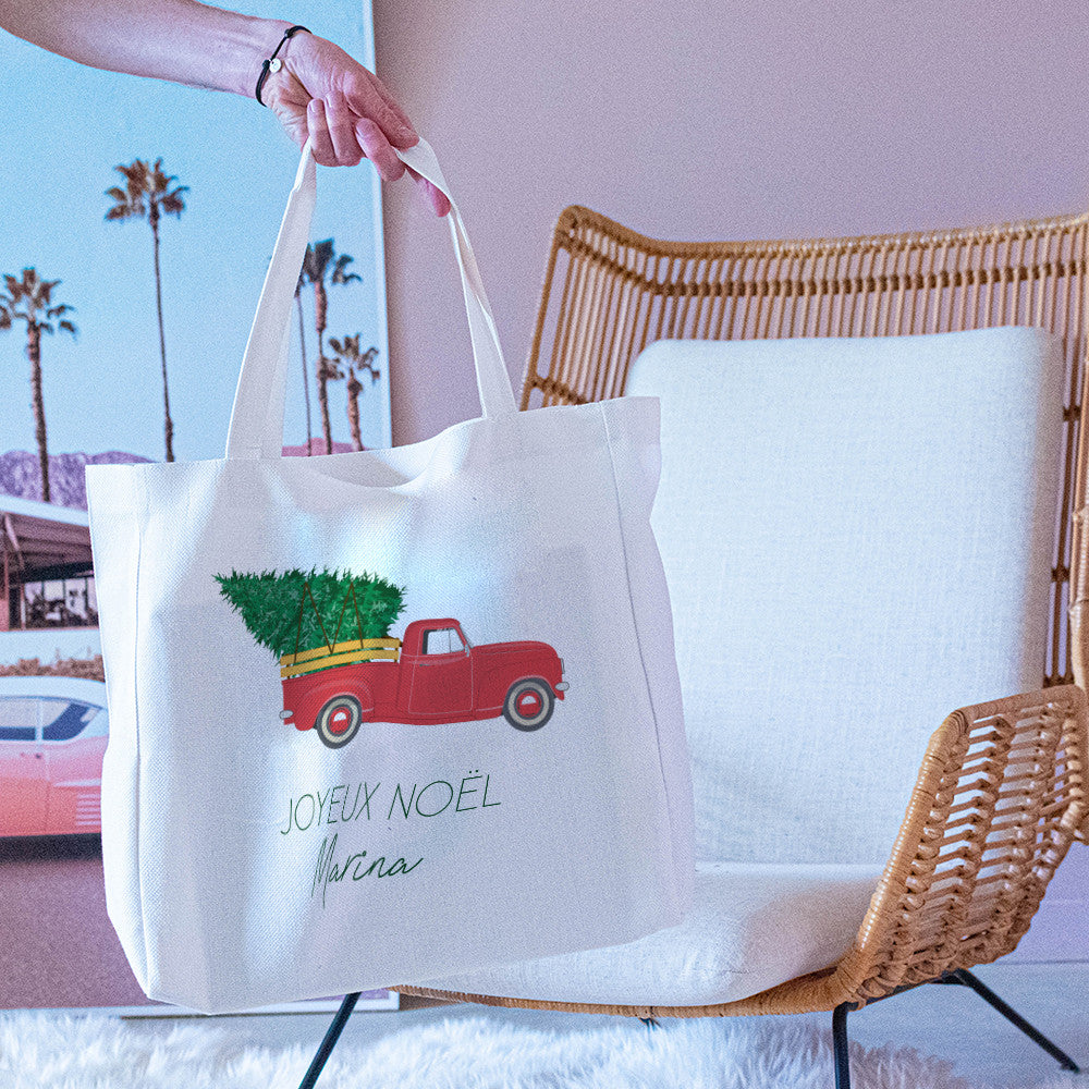 Tote bag Cabas Noël à Personnaliser - Tote Bag Personnalisé
