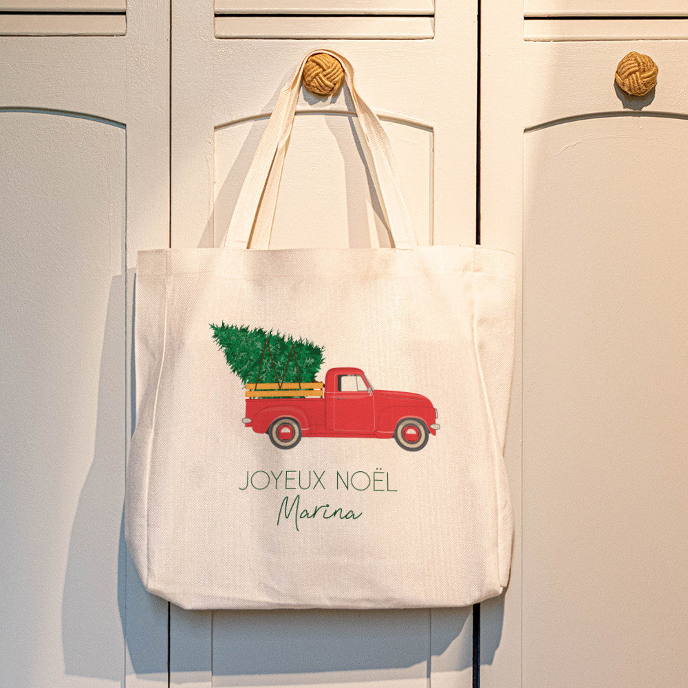 Tote bag Cabas Noël à Personnaliser - Tote Bag Personnalisé