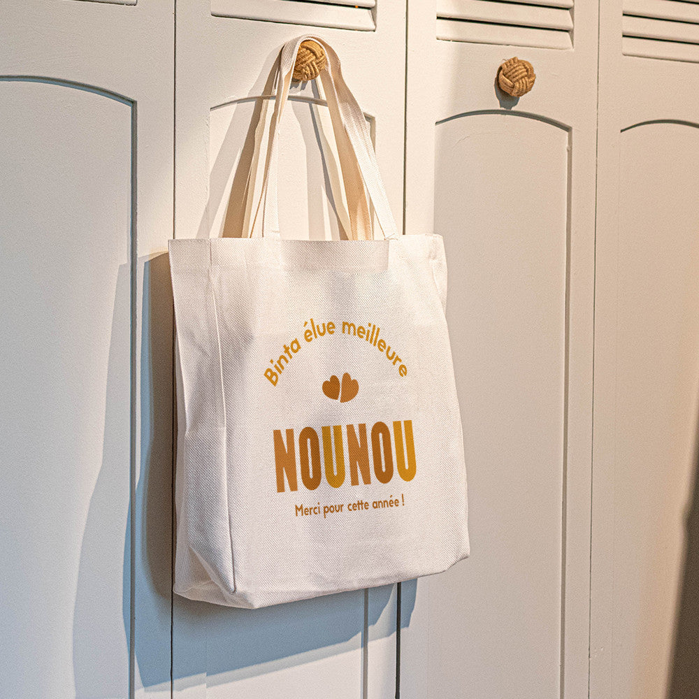 Tote bag Cabas Nounou à Personnaliser - Tote Bag Personnalisé