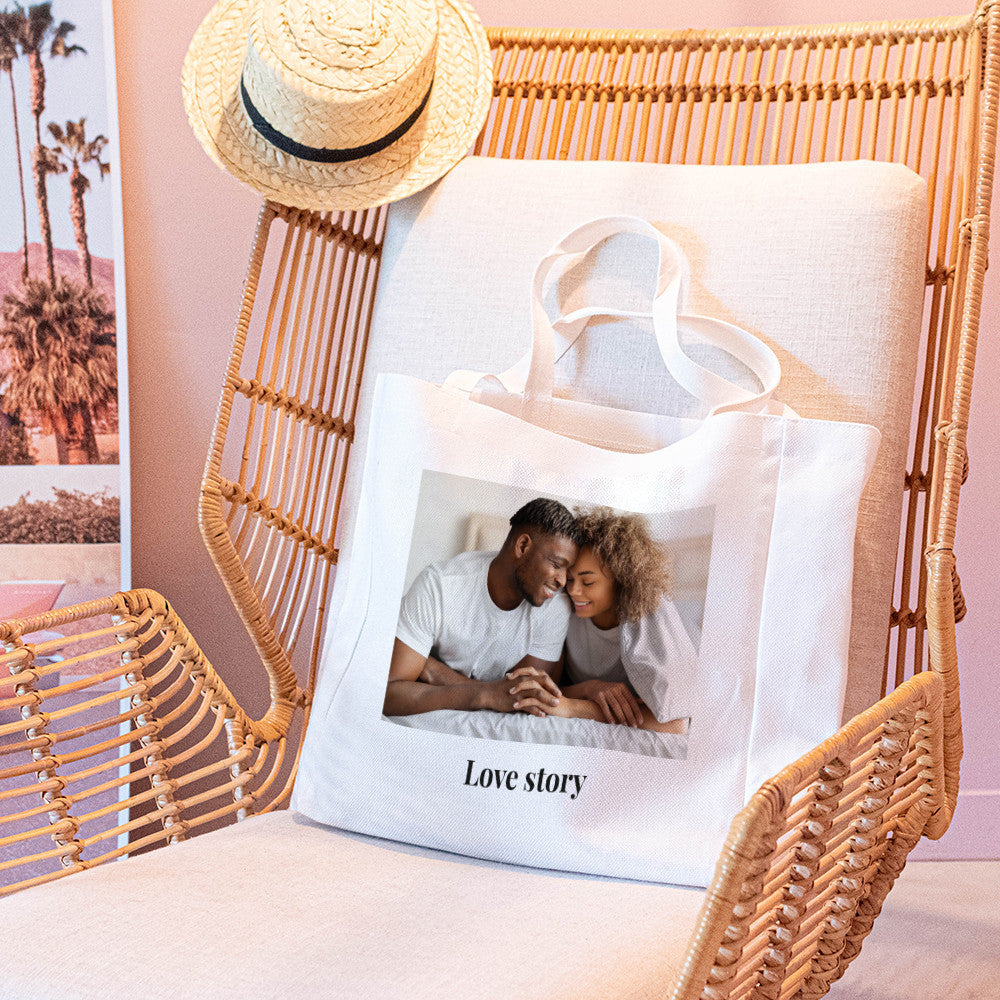 Tote bag Cabas Photo à Personnaliser - Tote Bag Personnalisé