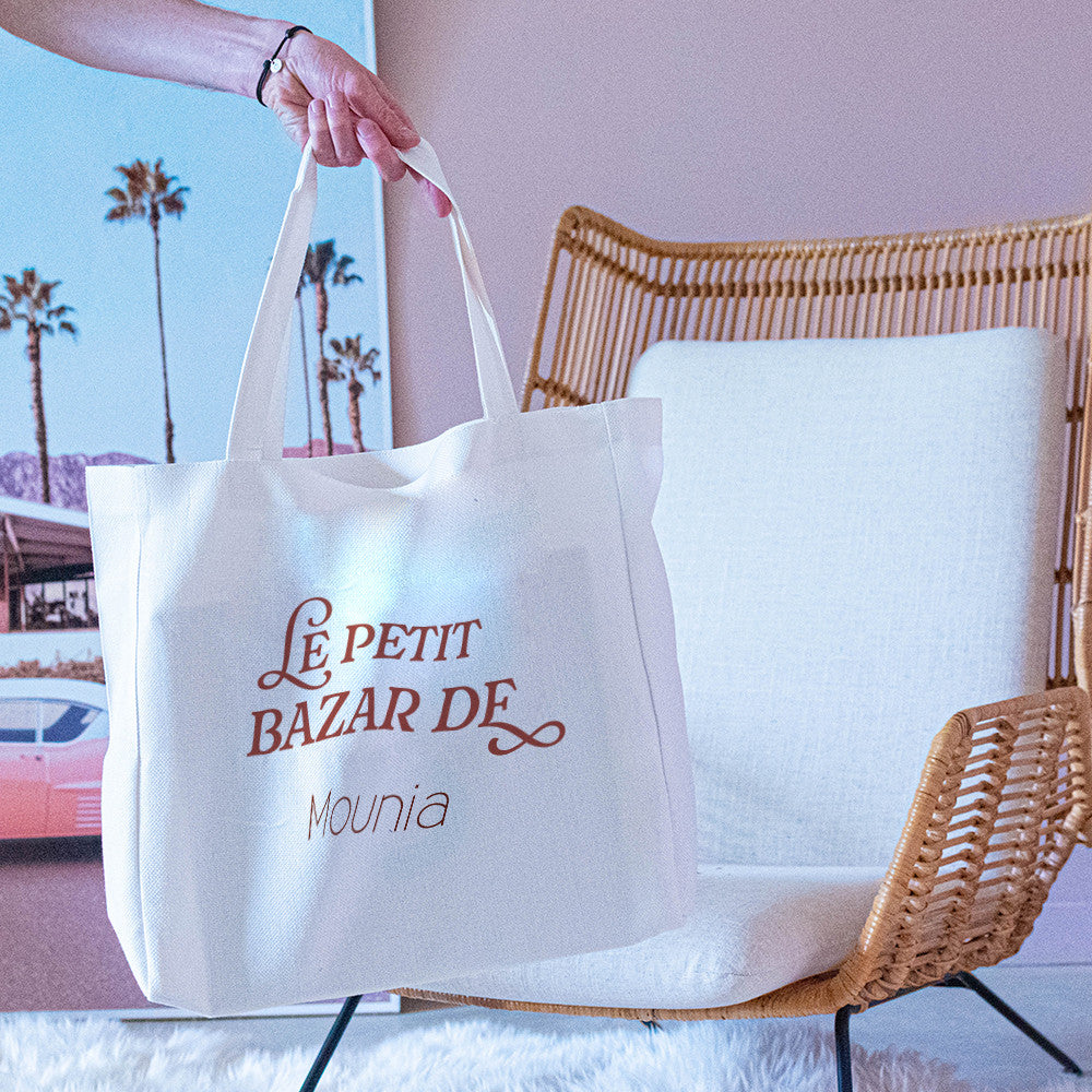 Tote bag Cabas Prénom à Personnaliser - Tote Bag Personnalisé