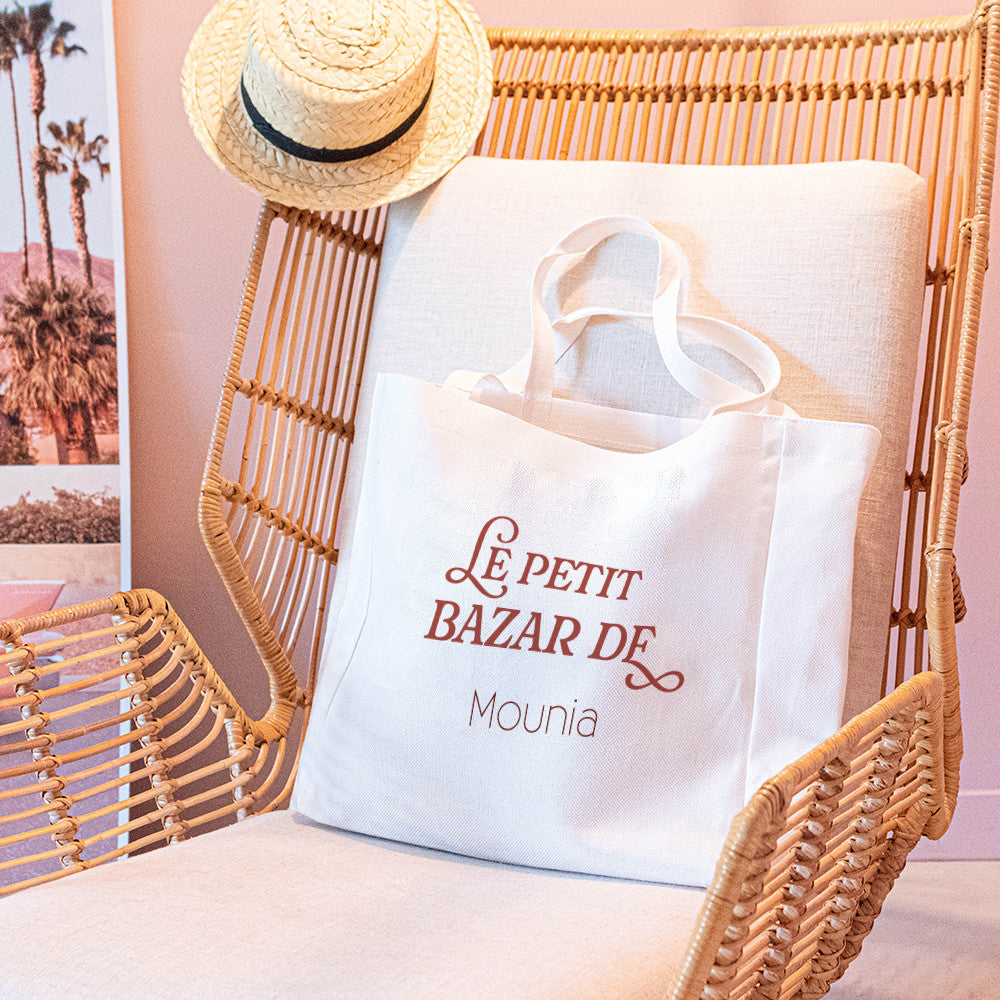 Tote bag Cabas Prénom à Personnaliser - Tote Bag Personnalisé