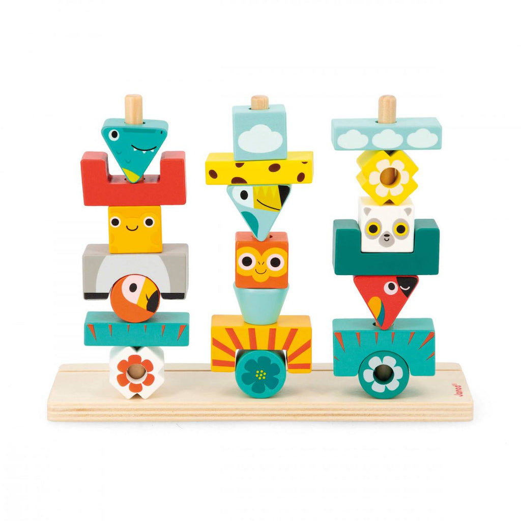 Totem tropik multicolore