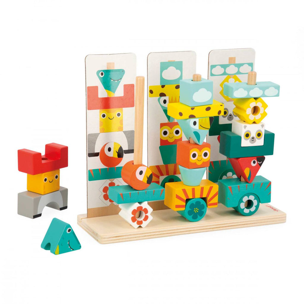 Totem tropik multicolore