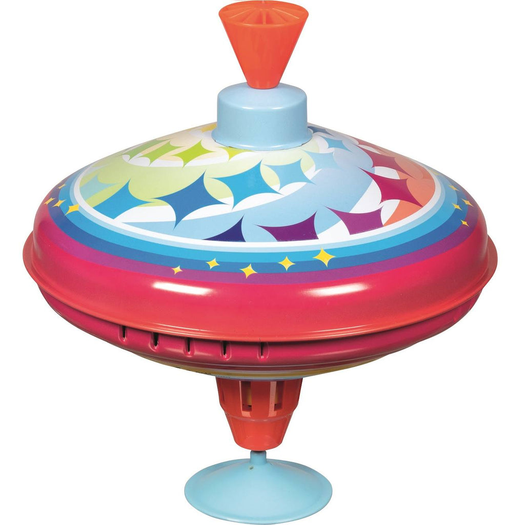 Toupie bourdonnante LED poussière d'étoiles rose