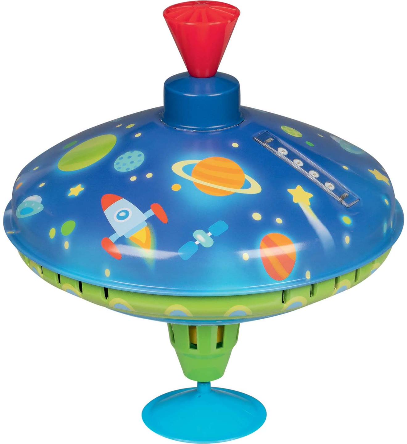 Toupie bourdonnante LED univers bleu
