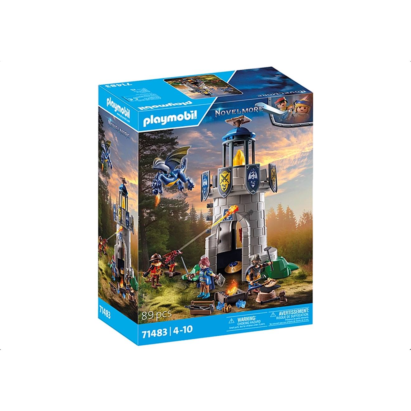 Tourelle des chevaliers de novelmore avec dragon 71483 multicolore