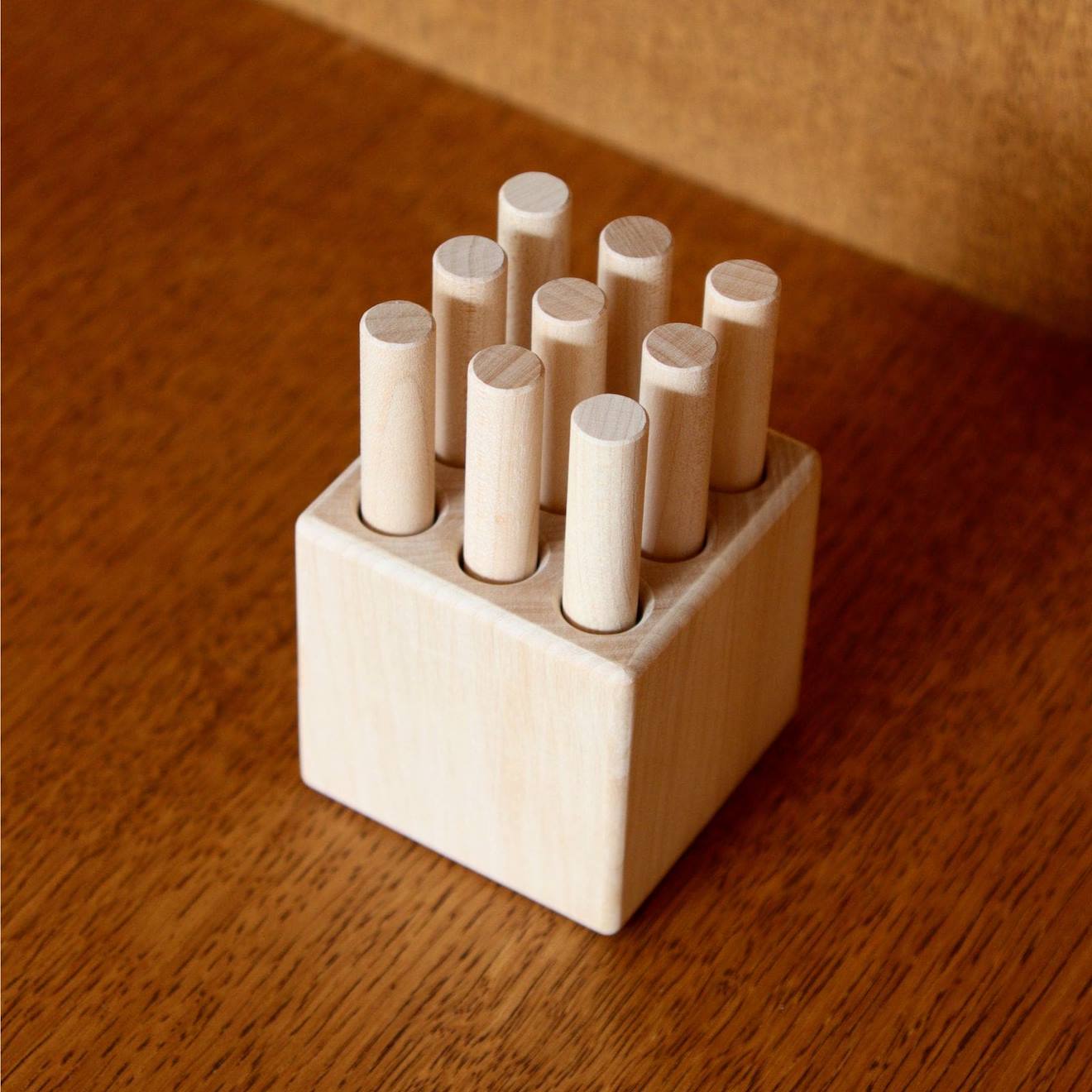 Tourillon - jeu en bois - encastrement bois naturel